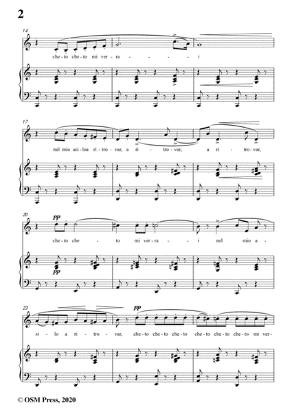 Donizetti-A mezzanotte,in C Major,for Voice and Piano