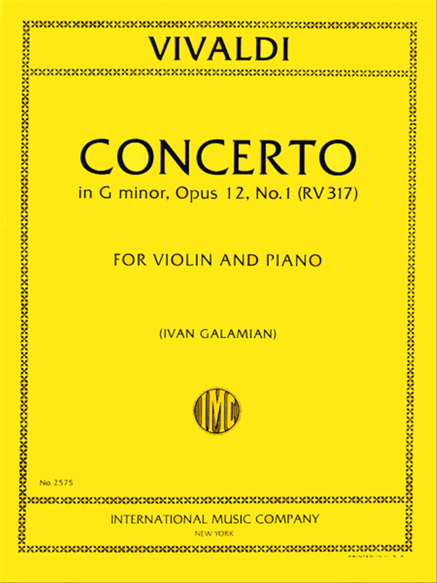 Concerto in G minor, RV 317 (Op. 12, No. 1)