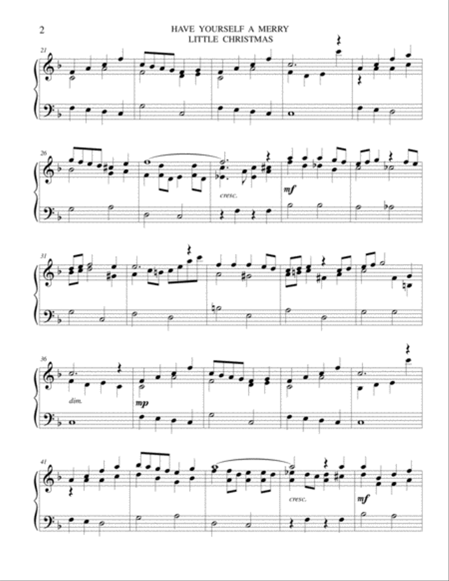 Have Yourself A Merry Little Christmas from MEET ME IN ST. LOUIS Have Yourself A Merry Little Christmas from MEET ME IN ST. LOUIS Carillon scores gallery preview page 2