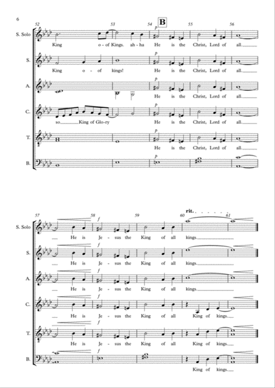 Born In Bethlehem 4-Part scores gallery preview page 6