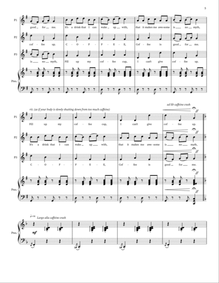 Coffee Canon Coffee Canon 3-Part scores gallery preview page 5