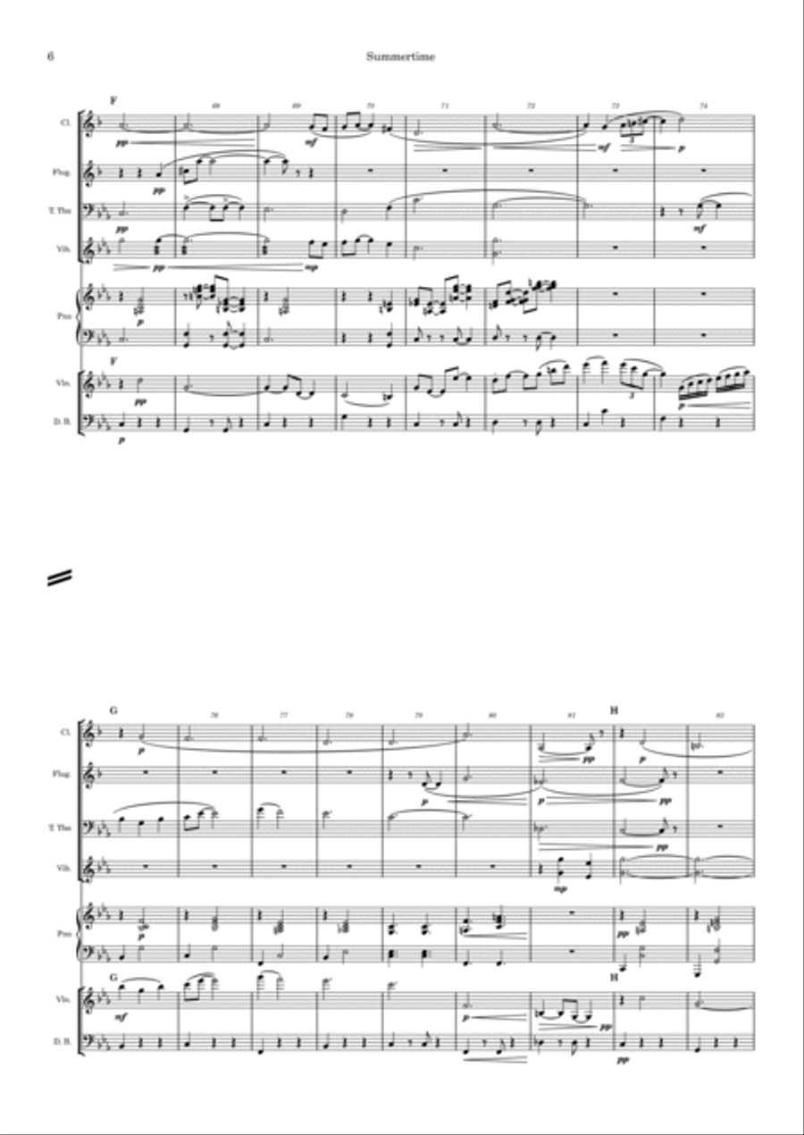 Summertime Summertime Small Ensemble scores gallery preview page 6