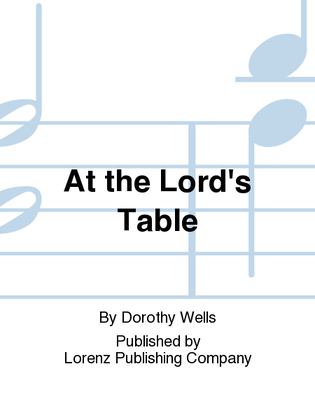 Book cover for At the Lord's Table