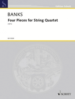 Book cover for Four (4) Easy Pieces For String Quartet Score And Parts