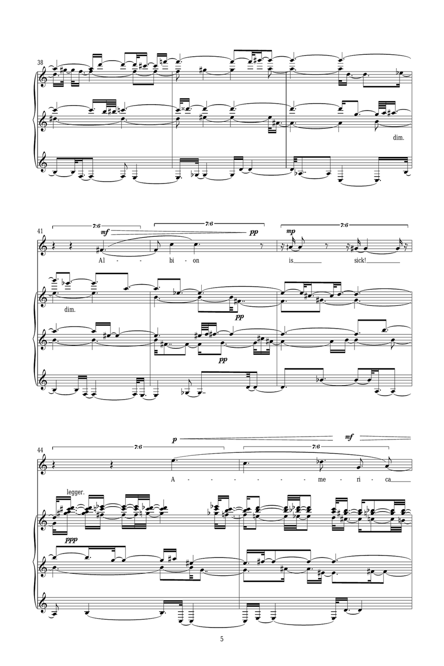 Upon the cloudy night Upon the cloudy night Piano, Vocal scores gallery preview page 5