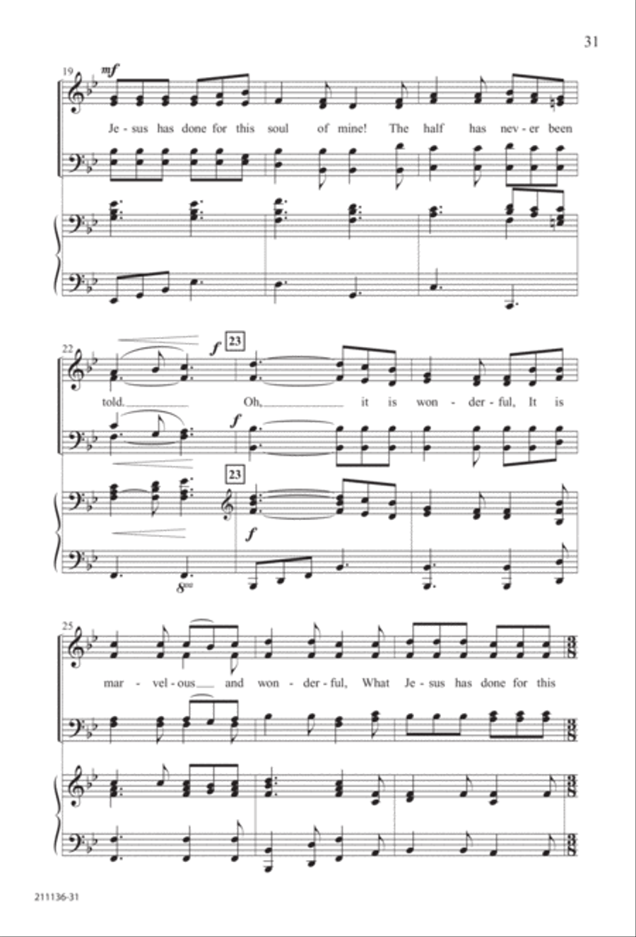 Marching to Zion Marching to Zion 4-Part scores gallery preview page 37