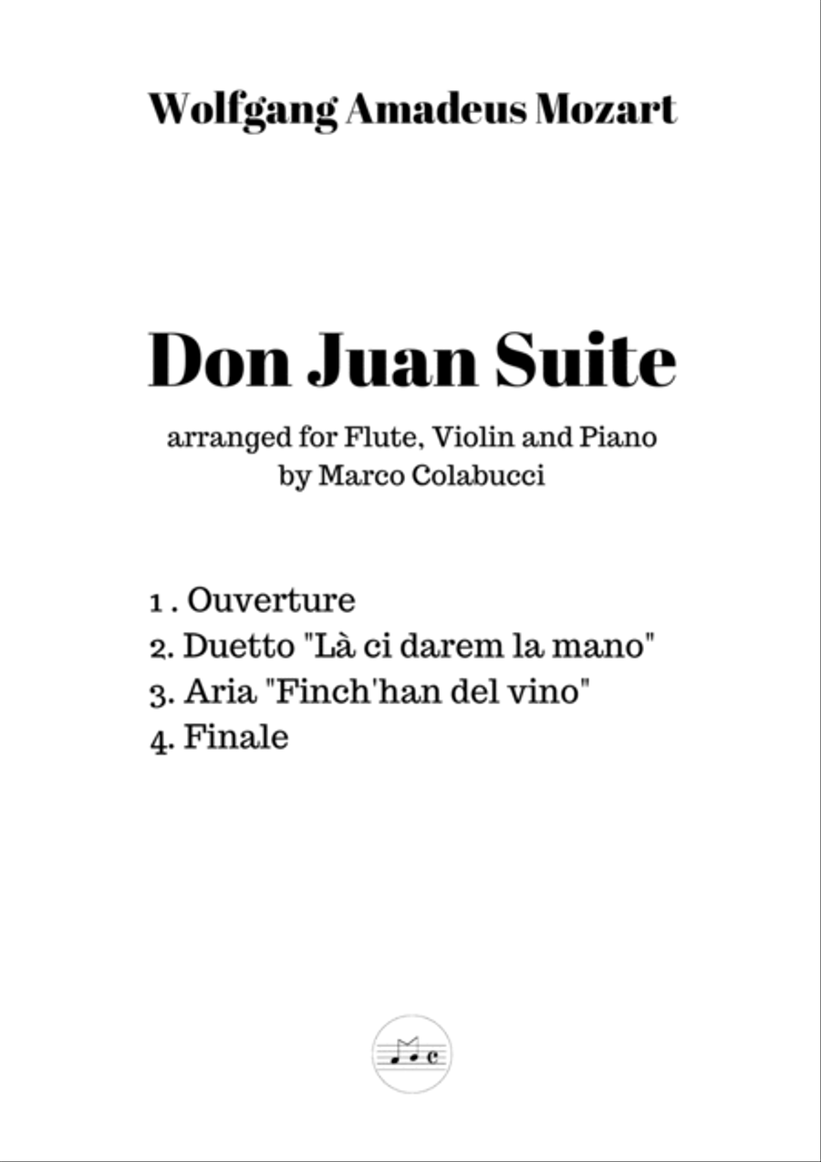Mozart Don Juan Suite Small Ensemble scores gallery preview page 2