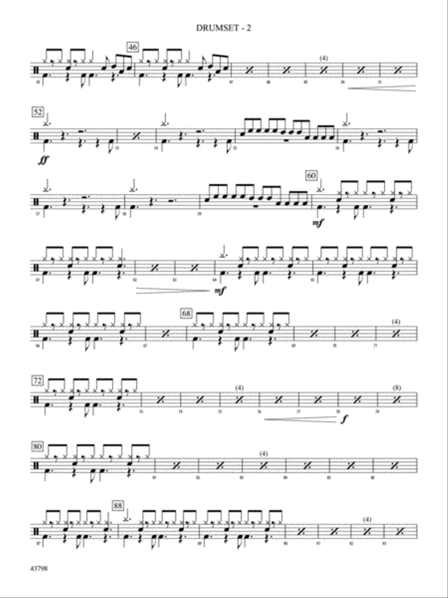 Siberian Sleigh Ride: Drums String Orchestra scores gallery preview page 2