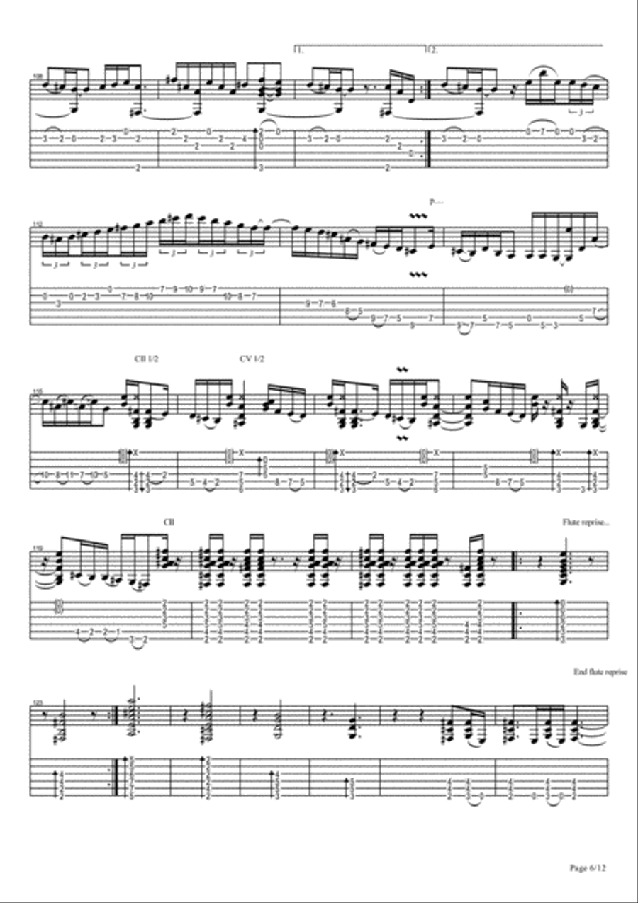 Vicente Amigo - Ciudad de las Ideas - 3 - Ojos De La Alhambra Electric Guitar scores gallery preview page 6