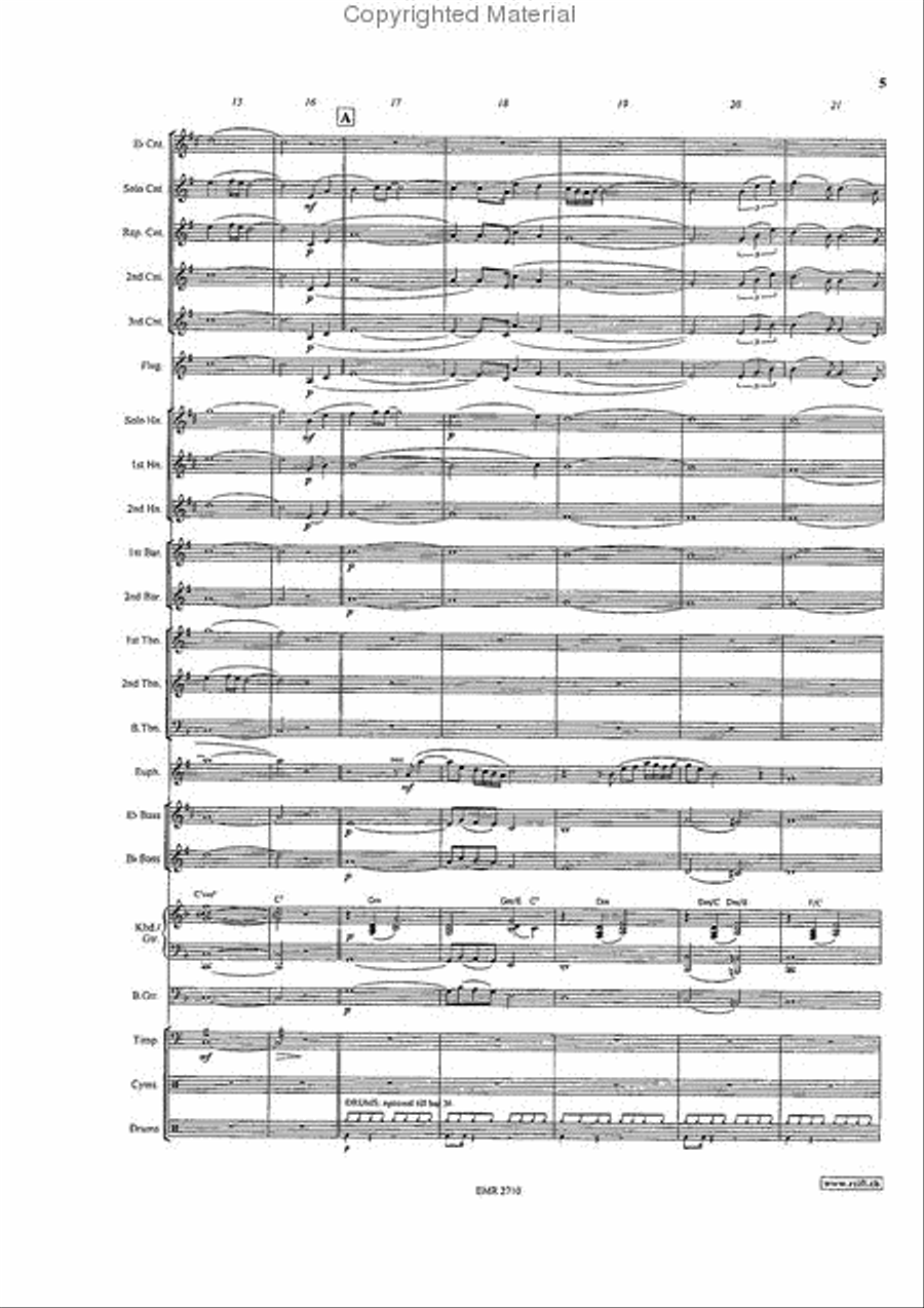 Highlander Who Wants To Live Forever Brass Band scores gallery preview page 5