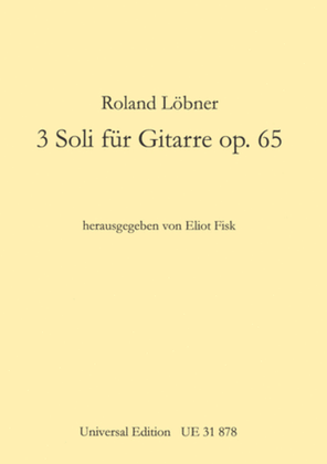 Three Solos for Guitar Op. 65