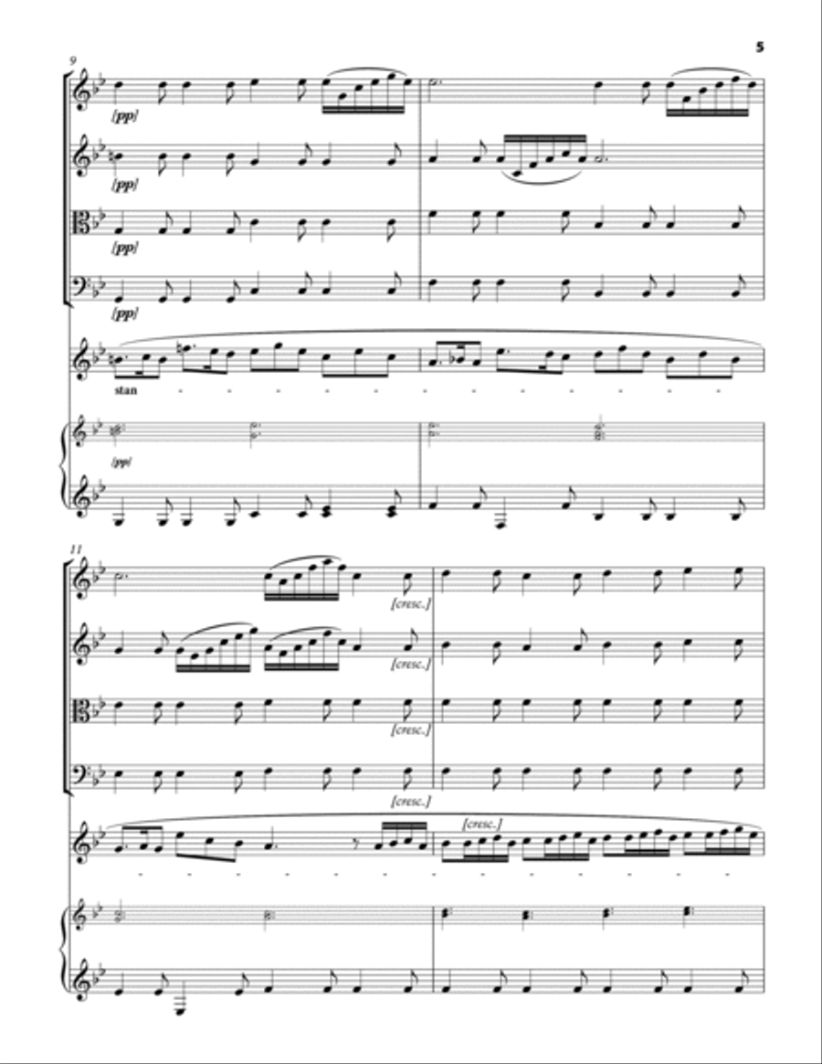 VIVALDI Antonio: Tu m'offendi mà non rendi, aria from the opera La verità in cimento, score and pa Chamber Orchestra scores gallery preview page 5