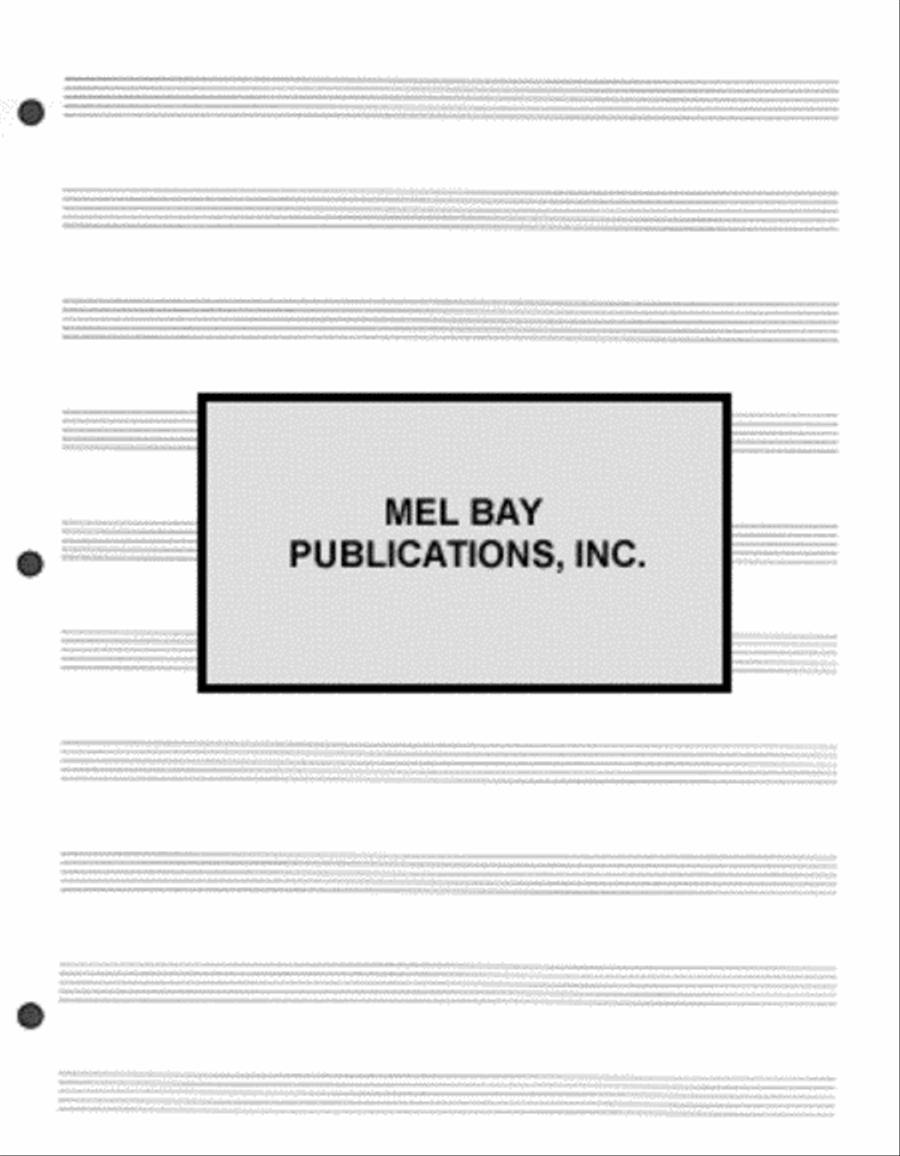 Notebook-Size Manuscript Pad - 10 Staves Staff Paper scores gallery preview page 3