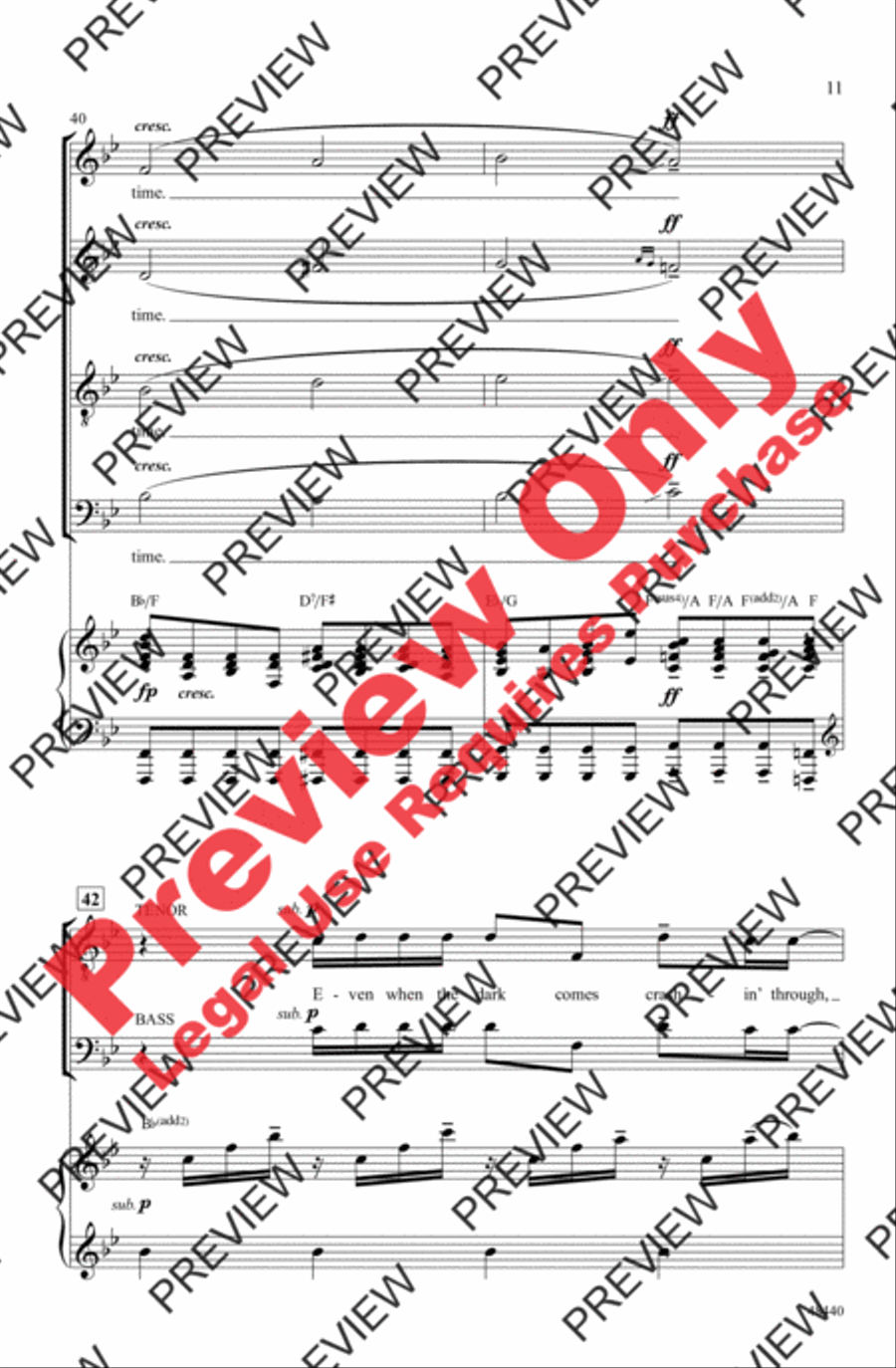 Found/Tonight 4-Part scores gallery preview page 11