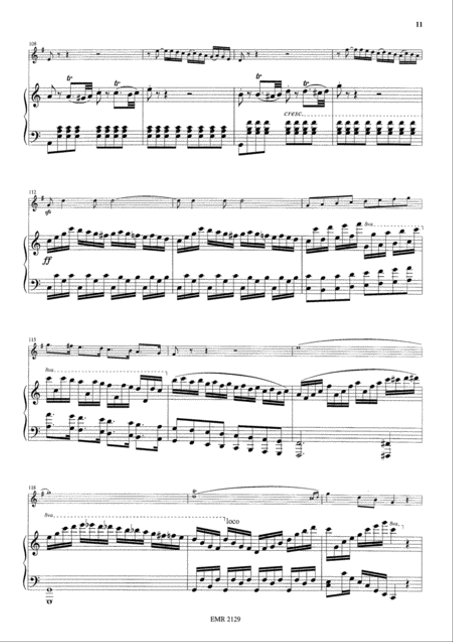 Sonate en la mineur Horn scores gallery preview page 12