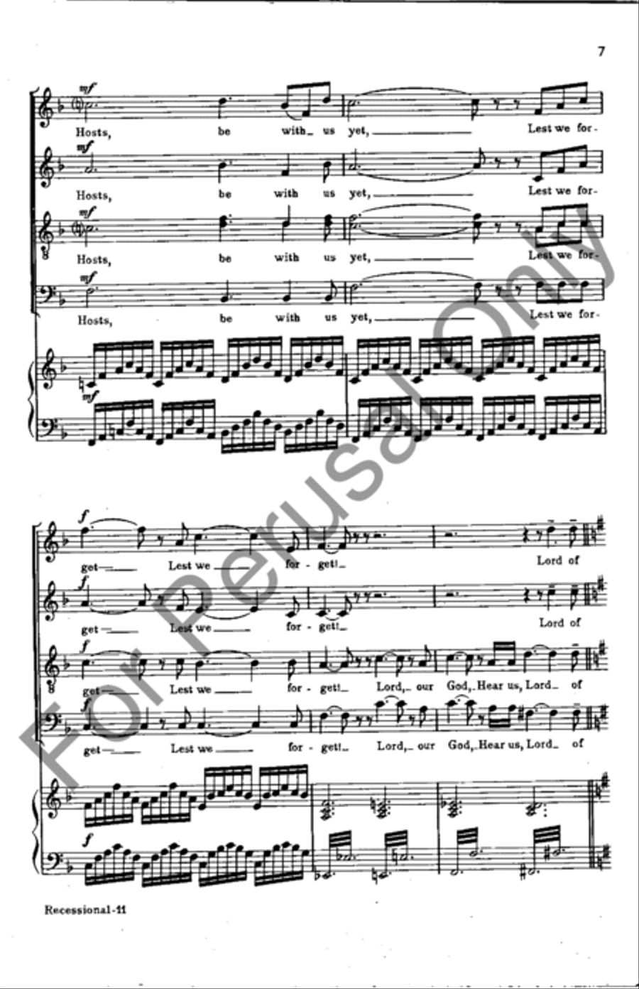 Recessional Recessional 4-Part scores gallery preview page 7
