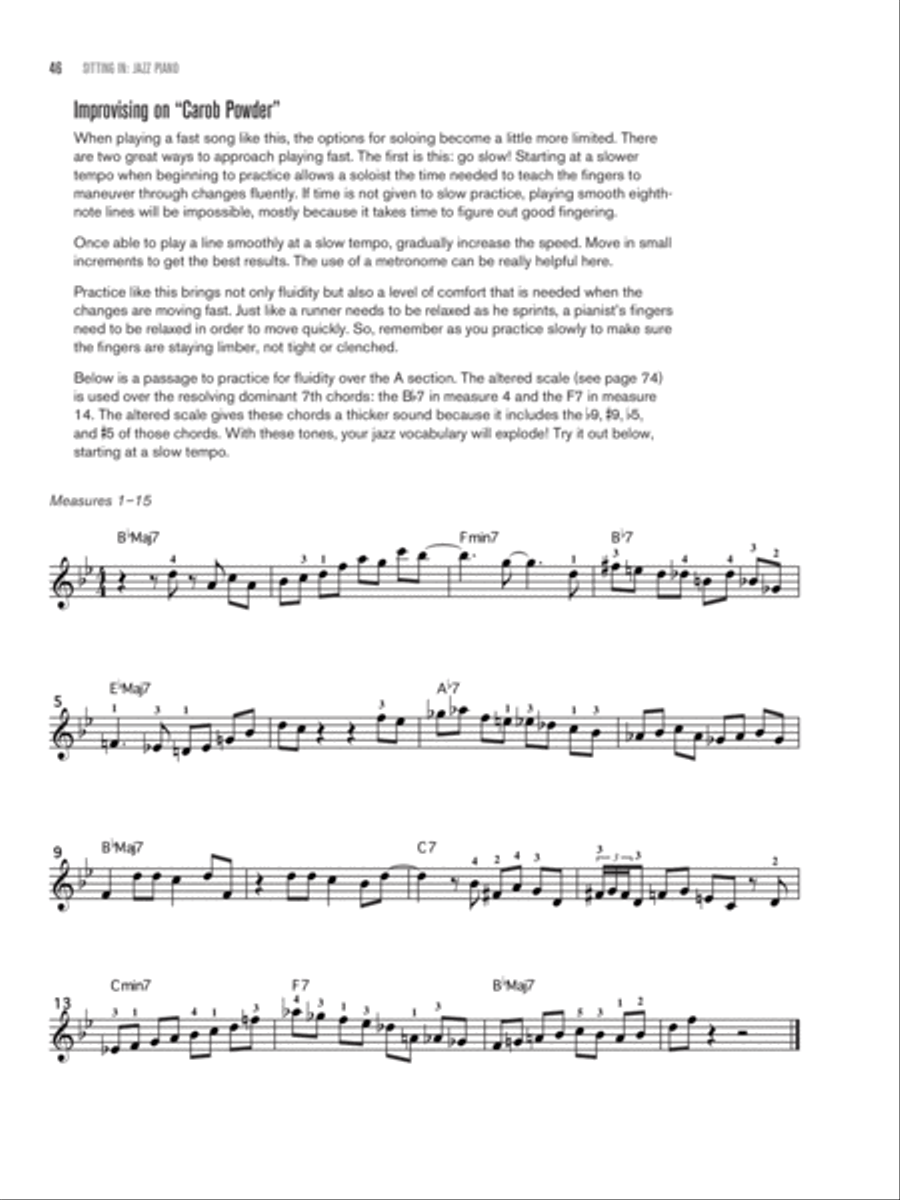 Sitting In -- Jazz Piano Piano Method scores gallery preview page 5