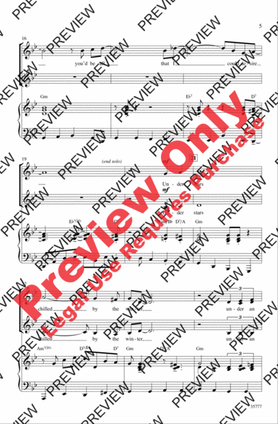 You'd Be So Nice to Come Home To Women's Choir scores gallery preview page 4