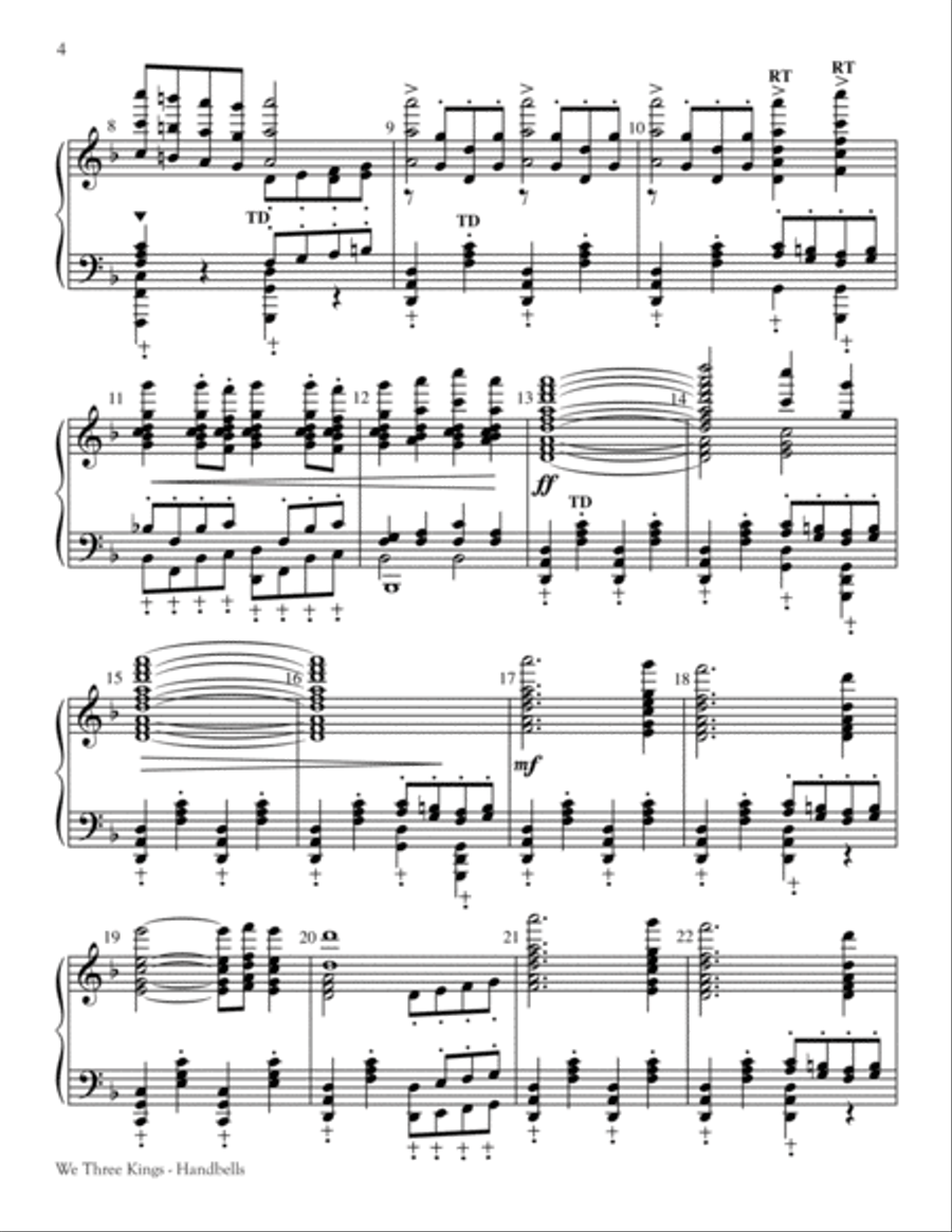 We Three Kings We Three Kings 5-Octaves scores gallery preview page 3