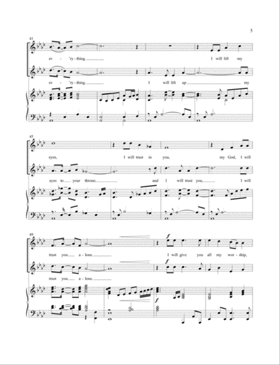 Praise Songs for Two Voices Medium Voice scores gallery preview page 5