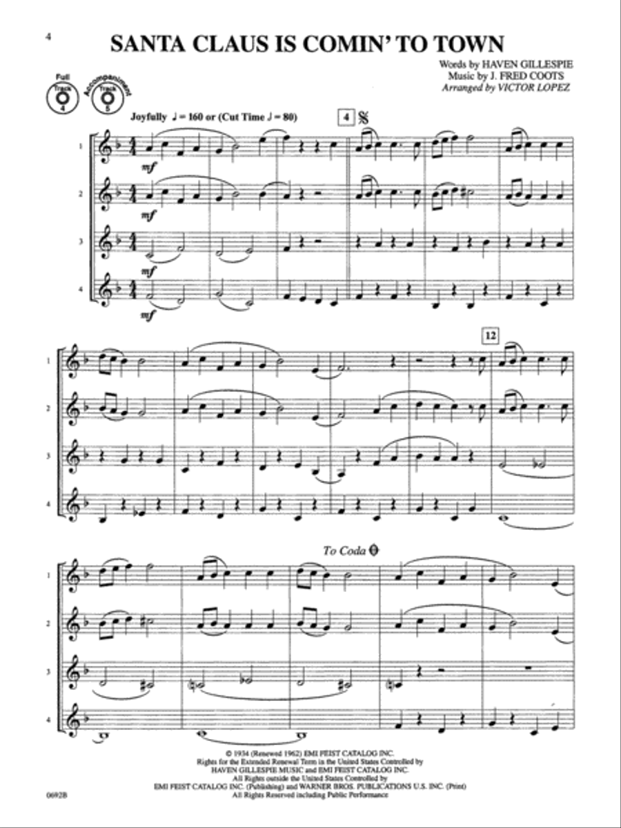 Flex-Ability Holiday -- Solo-Duet-Trio-Quartet with Optional Accompaniment Small Ensemble scores gallery preview page 4