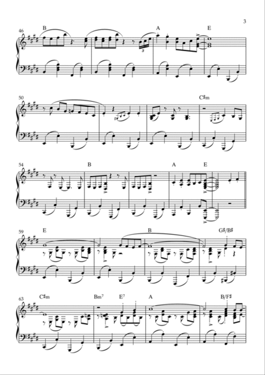 Take Me Home, Country Roads Piano Solo scores gallery preview page 3