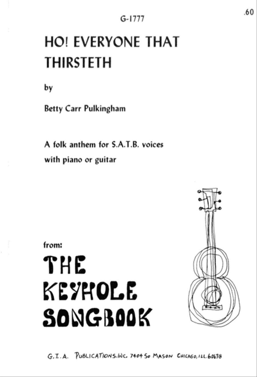Ho! Everyone that Thirsteth 4-Part scores gallery preview page 1