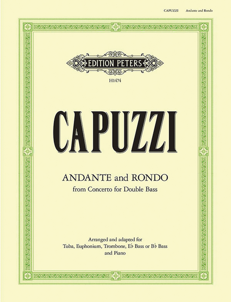 Antonio Capuzzi: Andante And Rondo - From Concerto For Double Bass