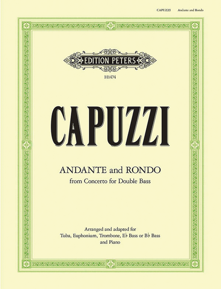 Andante And Rondo - From Concerto For Double Bass Euphonium scores gallery preview page 1