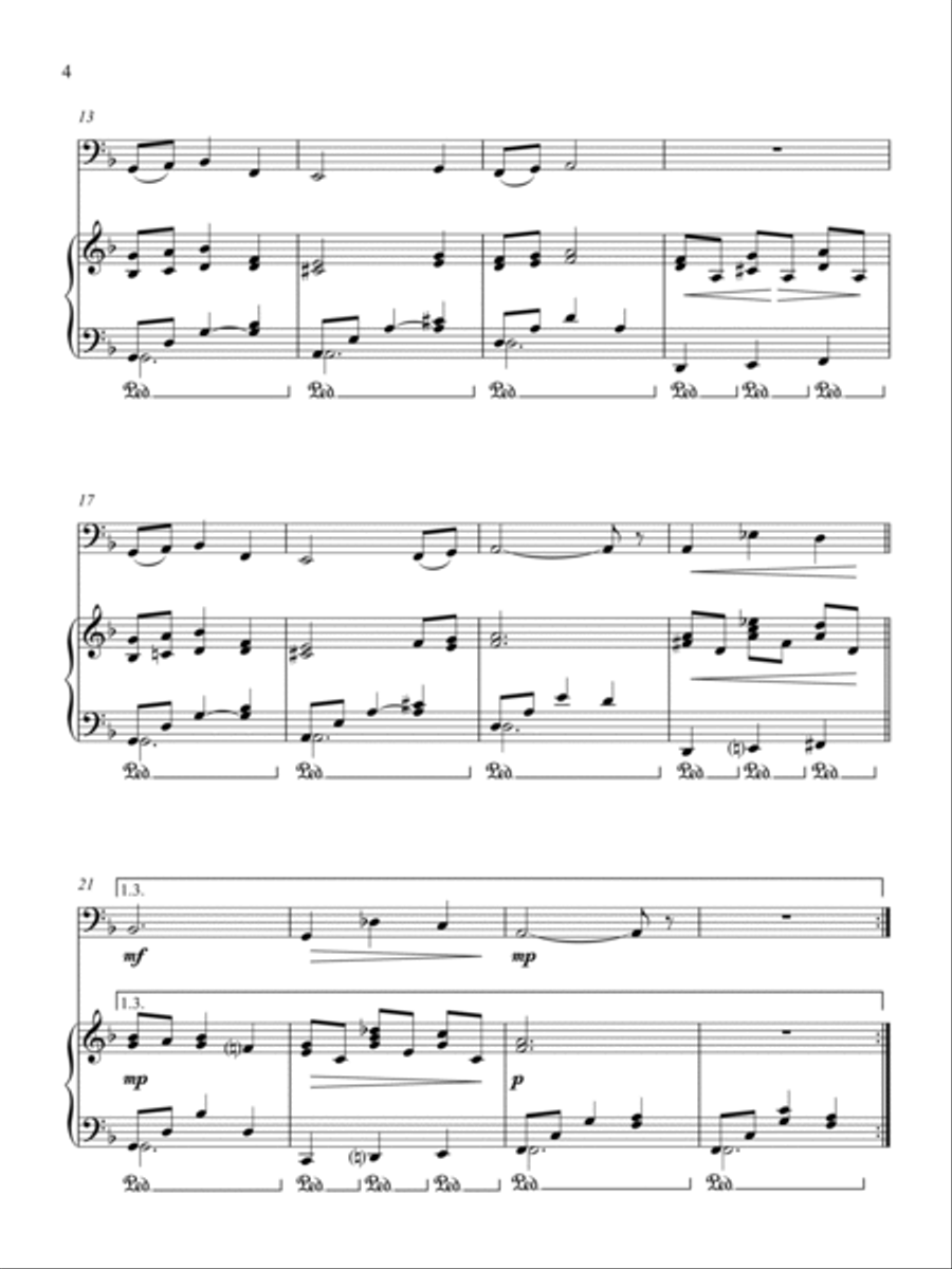 Naomi's Lullaby Bass Trombone scores gallery preview page 4