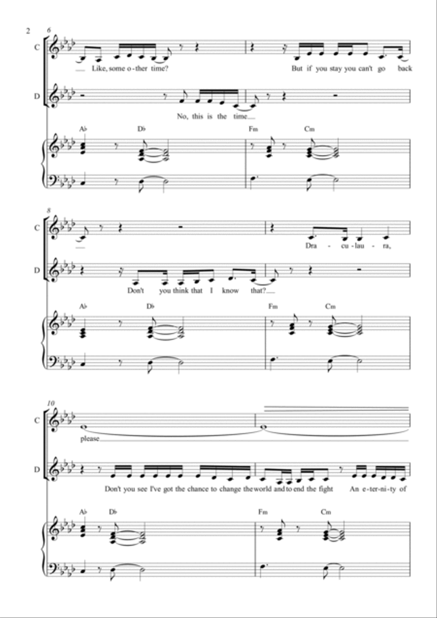 Not How Our Story Goes Piano, Vocal, Guitar scores gallery preview page 2