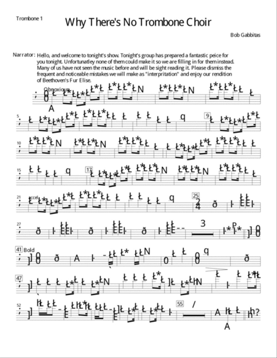 Why There's No Trombone Choir Brass Ensemble scores gallery preview page 2