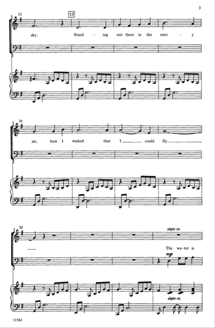 A Distant Shore (The Water Is Wide) Choir scores gallery preview page 2