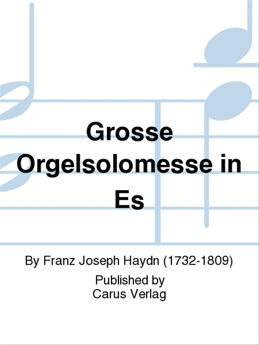 Grosse Orgelsolomesse in Es Voice scores gallery preview page 1