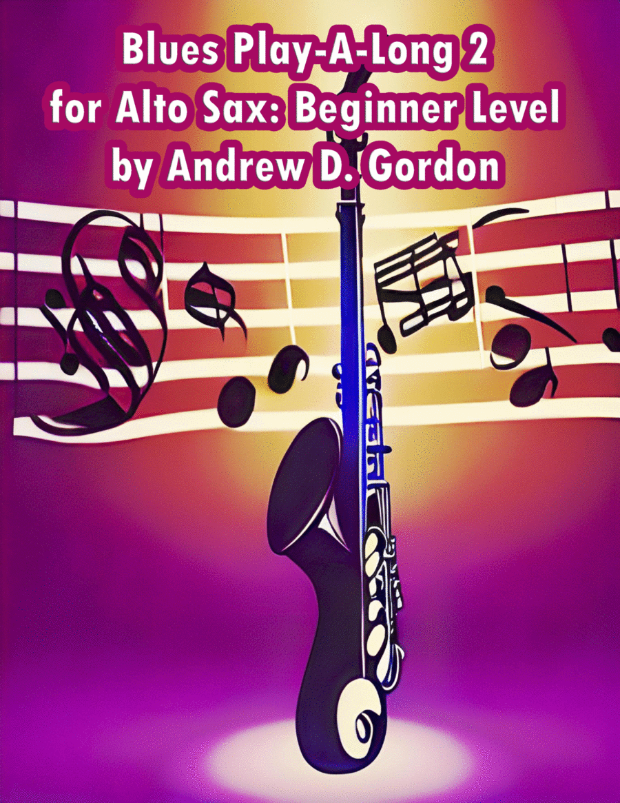 Texas Blues Shuffle Play A Long and Solos Collection for Alto Sax Beginner Series Alto Saxophone scores gallery preview page 1