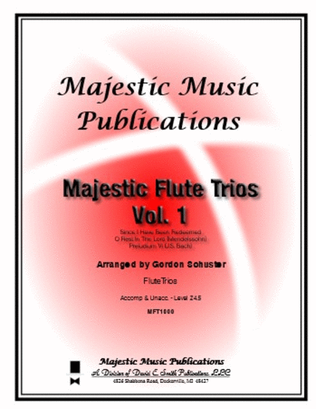 Book cover for Majestic Flute Trios, Vol. 1
