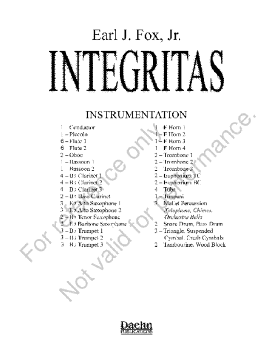 Integritas Integritas Concert Band scores gallery preview page 2