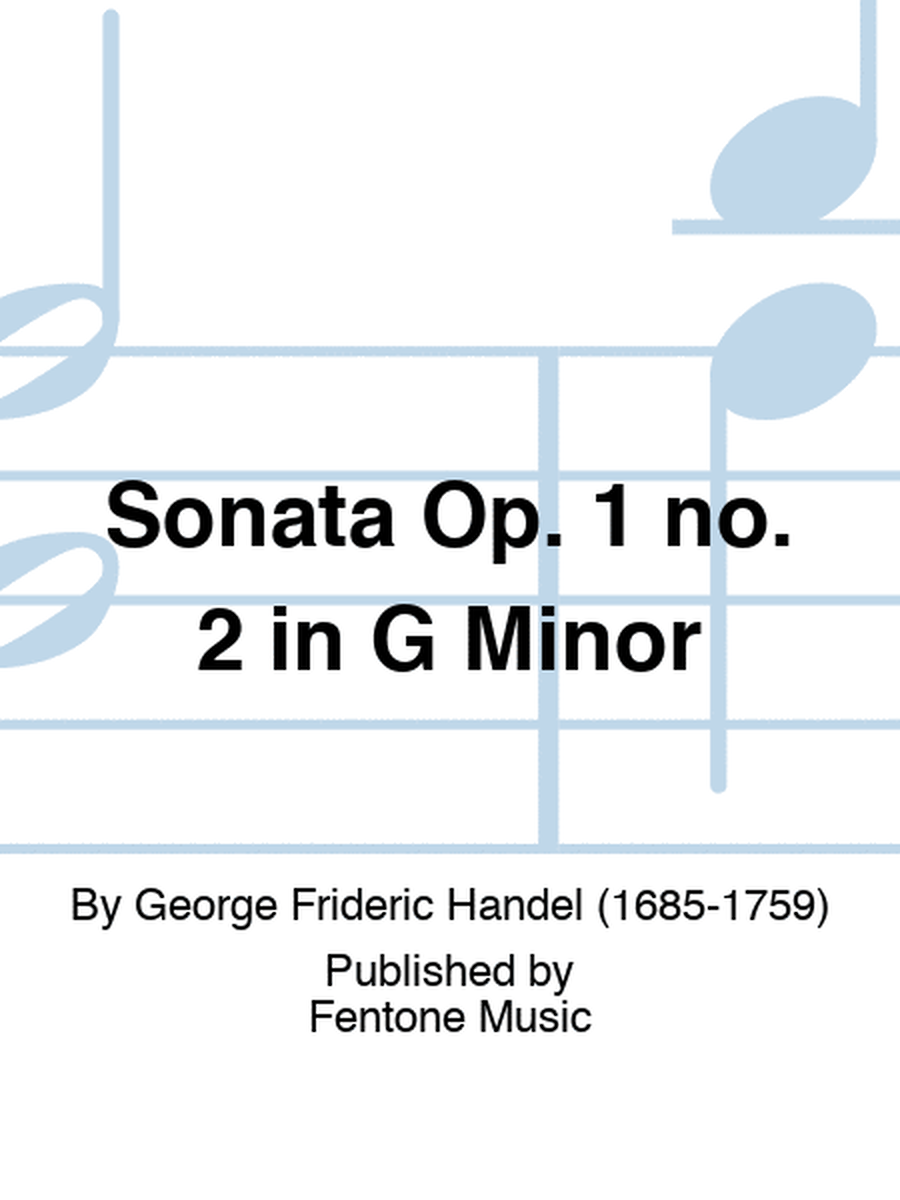 Sonata Op. 1 no. 2 in G Minor