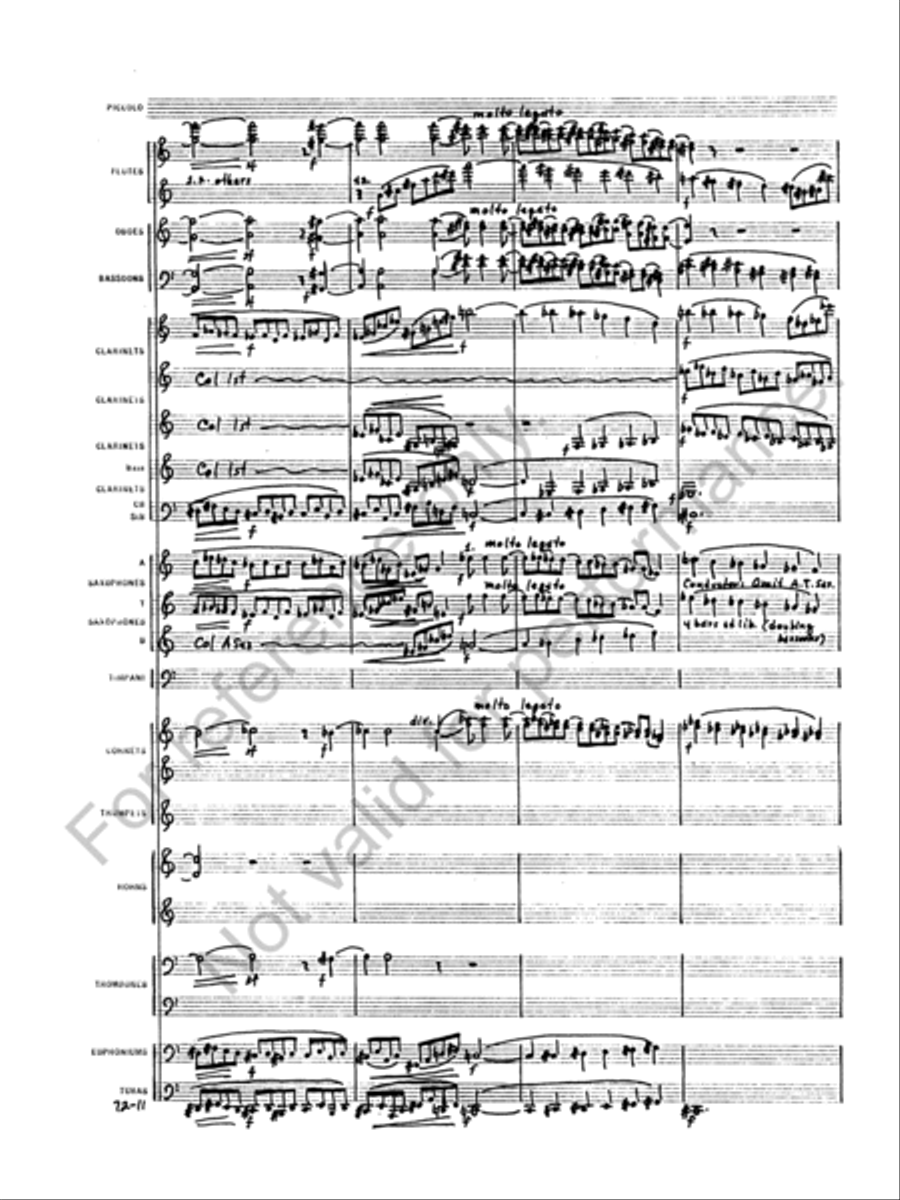 Symphony No. 1 Concert Band scores gallery preview page 14