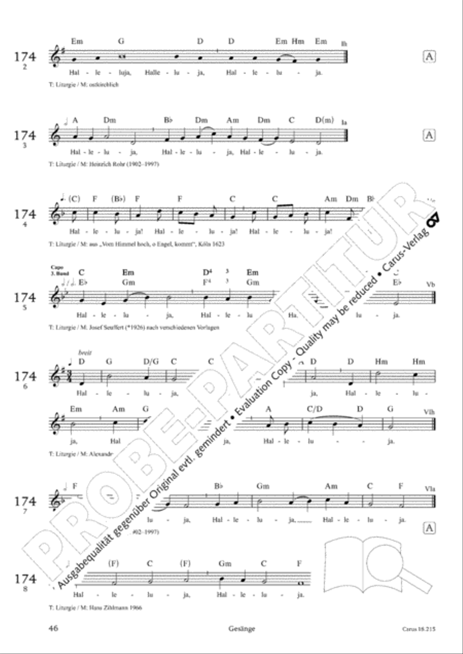 Gitarrenbuch zum Gotteslob Guitar scores gallery preview page 44