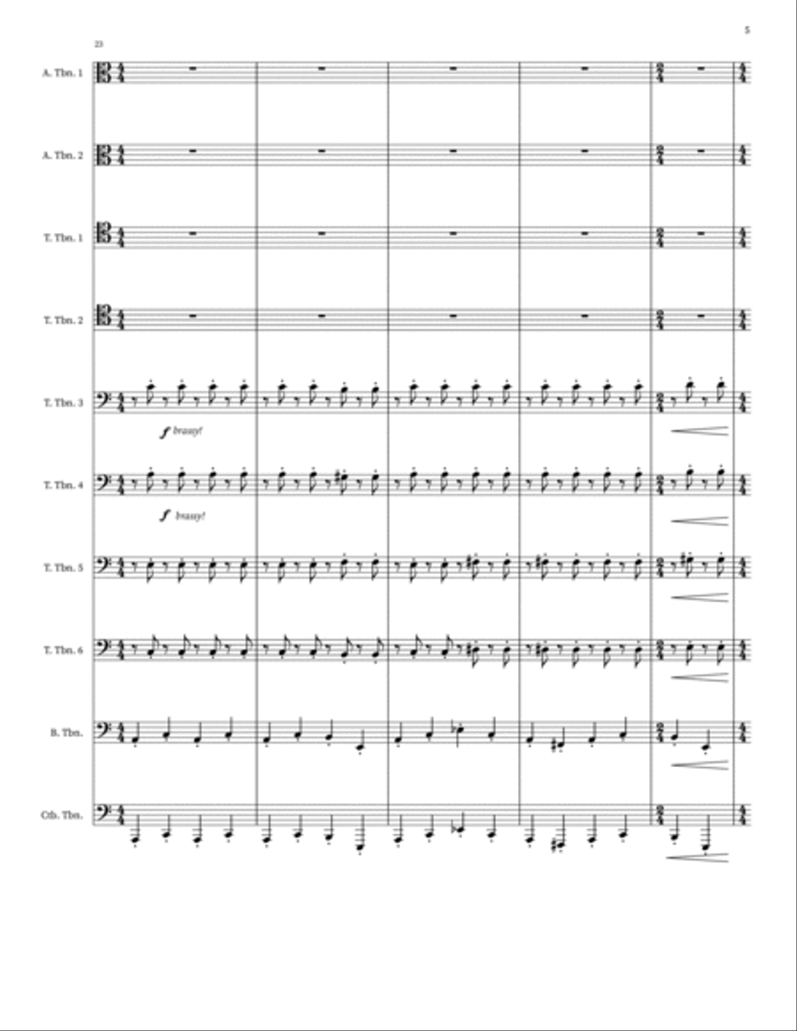 Beetlejuice (Main Theme) Small Ensemble scores gallery preview page 5
