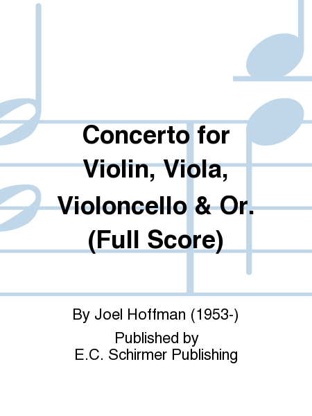 Concerto for Violin, Viola, Violoncello & Or. (Additional Full Score)