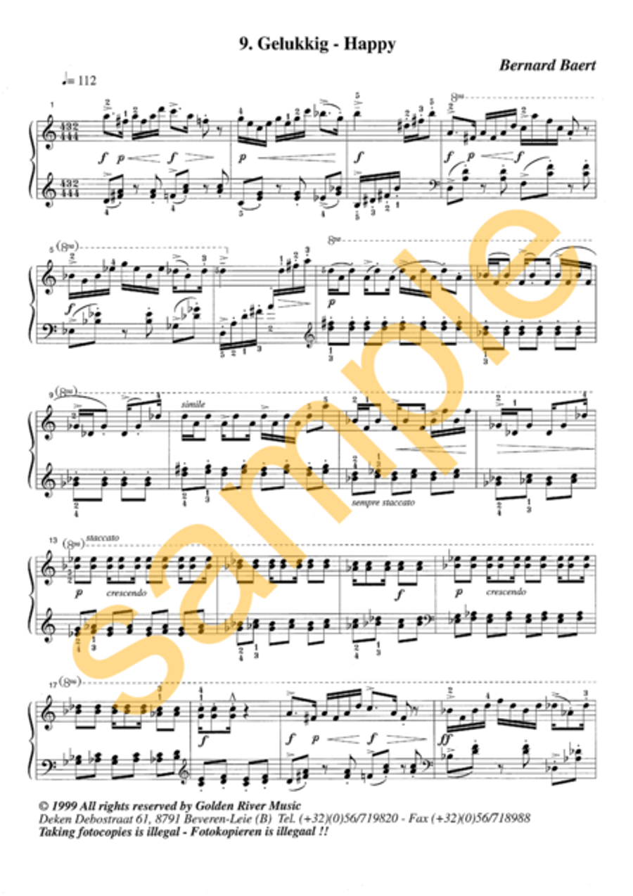 Affecten 7-12 for piano Piano Solo scores gallery preview page 6