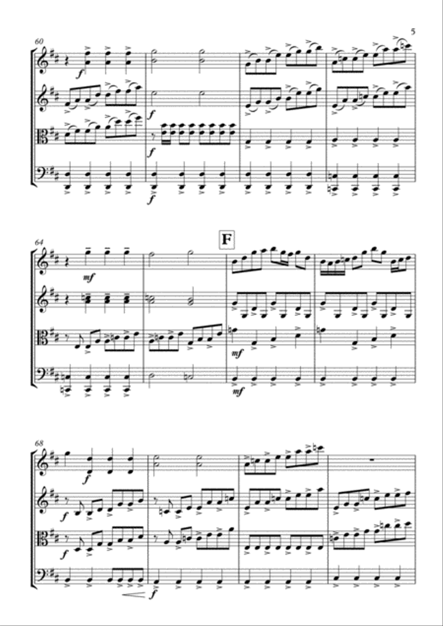 Uefa Champions League Team String Quartet scores gallery preview page 6