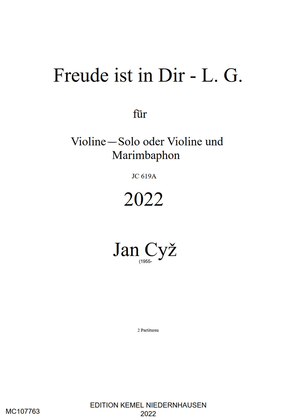 Book cover for Freude ist in Dir - L. G.