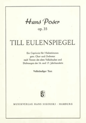 Till Eulenspiegel Op. 35: Capriccio For 3 Solo Voices, Mixed Choir And Orch, Score