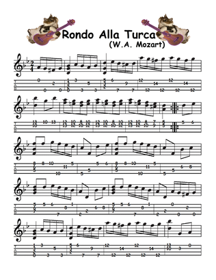 Rondo Alla Turca for Solo Ukulele