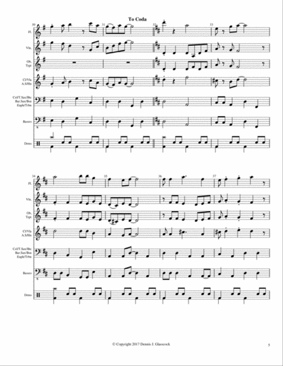 Take My Life and Let It Be Jazz Ensemble scores gallery preview page 5