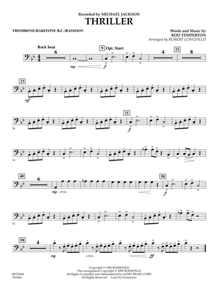 Thriller - Trombone/Baritone B.C./Bassoon
