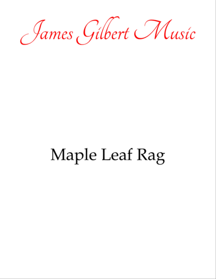 Maple Leaf Rag Piano Solo scores gallery preview page 1